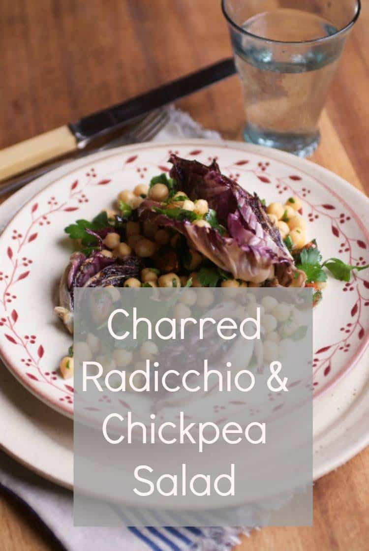 Charred Radicchio and Chickpea Salad