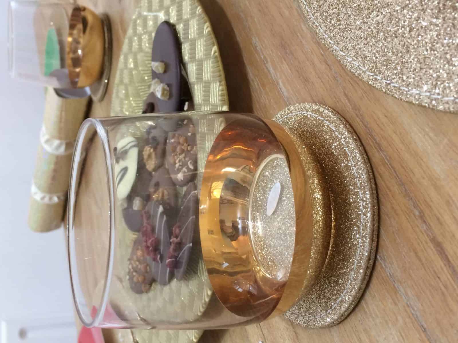 golden Christmas table