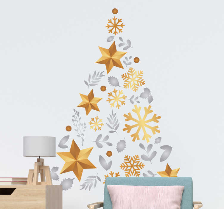 Christmas tree wall stickers 