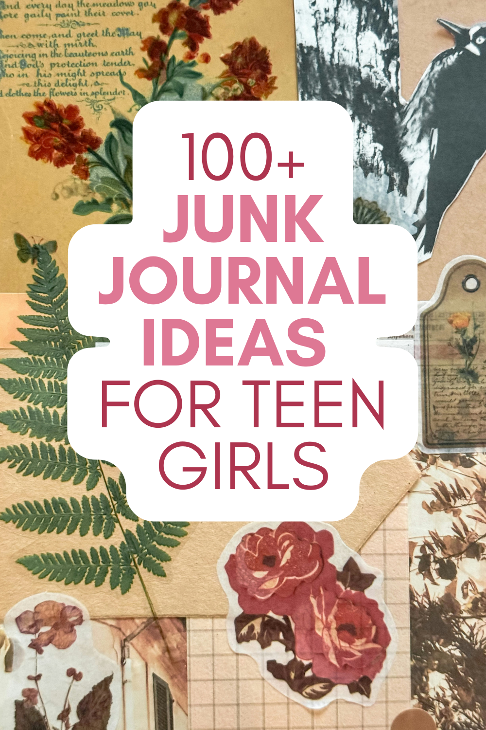 junk journal ideas for teen girls