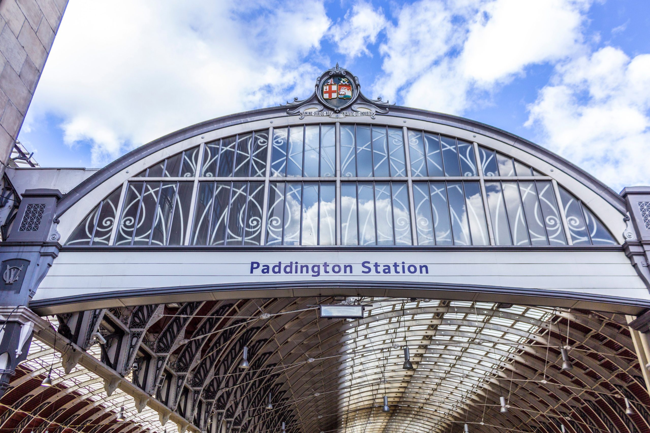 Passengers Pass Through Paddington Station