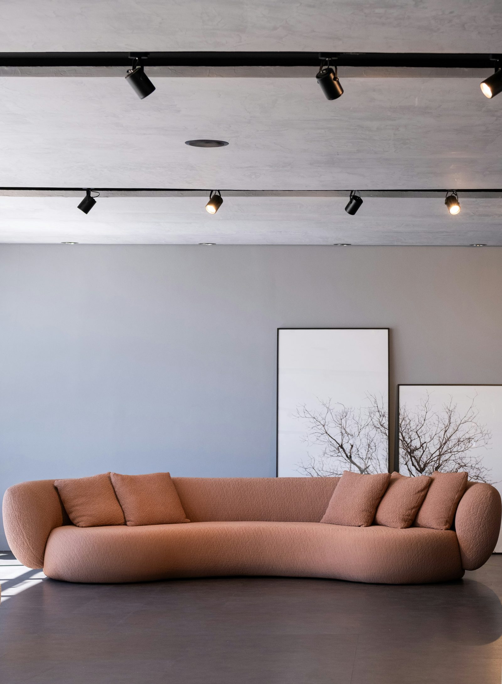 curved sofa